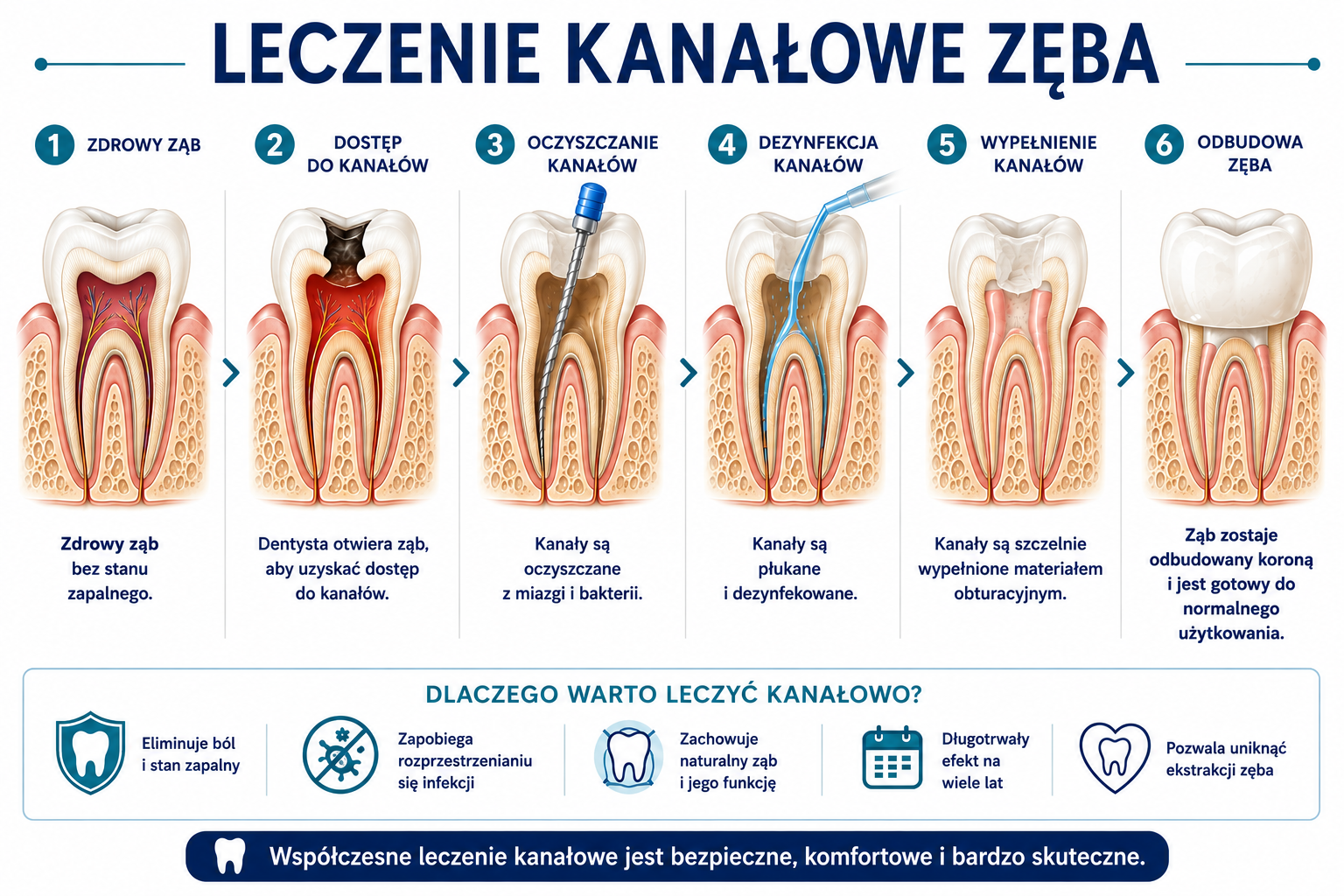Leczenie kanałowe Ząbki Leczenie kanałowe Ząbki