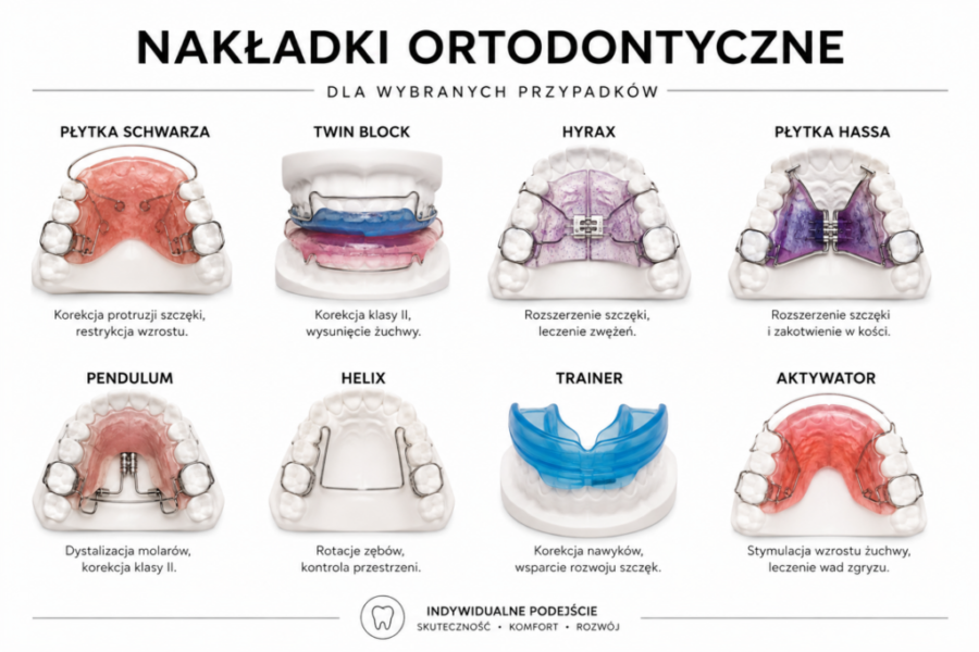nakładki ortodontyczne